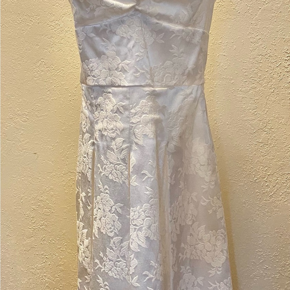 Elegant Floral White Dress